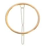 Fashion Woman Hair Accessories Triangle Hair Clip Pin Metal Geometric Alloy Hairband Moon Circle Hairgrip Barrette Girls Holder