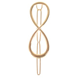 Fashion Woman Hair Accessories Triangle Hair Clip Pin Metal Geometric Alloy Hairband Moon Circle Hairgrip Barrette Girls Holder