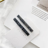 1Pair/2PCS Chic Korea Style Geometric Acrylic Hair Clips Shiny Tin Foil Sequins Hairpins Women Girls Barrettes Hair Accessories