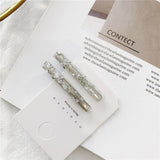 1Pair/2PCS Chic Korea Style Geometric Acrylic Hair Clips Shiny Tin Foil Sequins Hairpins Women Girls Barrettes Hair Accessories