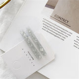 1Pair/2PCS Chic Korea Style Geometric Acrylic Hair Clips Shiny Tin Foil Sequins Hairpins Women Girls Barrettes Hair Accessories