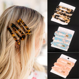 3PCS/Set Fashion Acetate Geometric Hair Clips For Women Girls Headband Sweet Hairpins Barrettes Hair Accessories Set