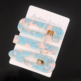 3PCS/Set Fashion Acetate Geometric Hair Clips For Women Girls Headband Sweet Hairpins Barrettes Hair Accessories Set