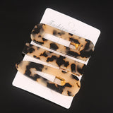 3PCS/Set Fashion Acetate Geometric Hair Clips For Women Girls Headband Sweet Hairpins Barrettes Hair Accessories Set