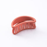 Dull Polish Hollow Out Acrylic Hair Claw Hairpin Simple Bath Hair Clips Candy Sweet Girls  Hair Crab Hair Accessories Small size