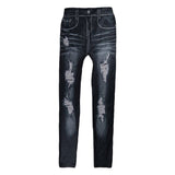 Womens High Elastic Skinny Jeggings