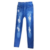 Womens High Elastic Skinny Jeggings