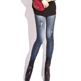 Womens High Elastic Skinny Jeggings