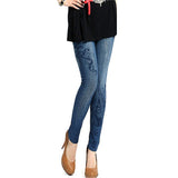 Womens High Elastic Skinny Jeggings