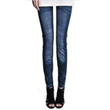 Womens High Elastic Skinny Jeggings